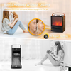 Hearthix Portable Electric Fireplace – 1500W Ceramic Heater with Realistic 3D Flame